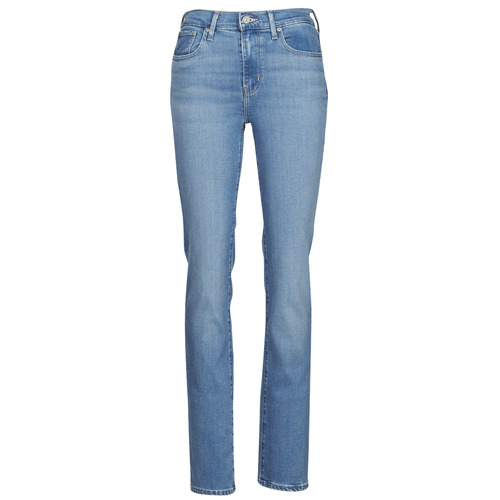 Textil Mulher Calças Jeans skinny-fit Levi's 724 HIGH RISE STRAIGHT Azul