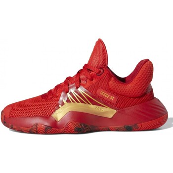 Sapatos Rapaz Sapatilhas de basquetebol adidas Originals  Vermelho