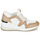 Sapatos Mulher Sapatilhas MICHAEL Michael Kors LIV Camel / Branco