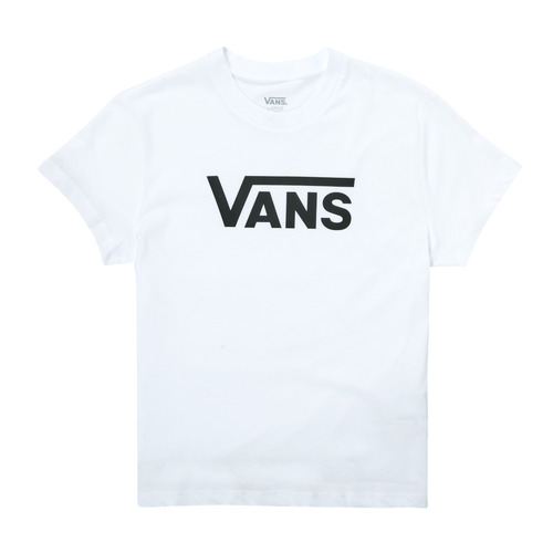 Textil Rapariga T-Shirt mangas curtas producto Vans FLYING V SS Branco