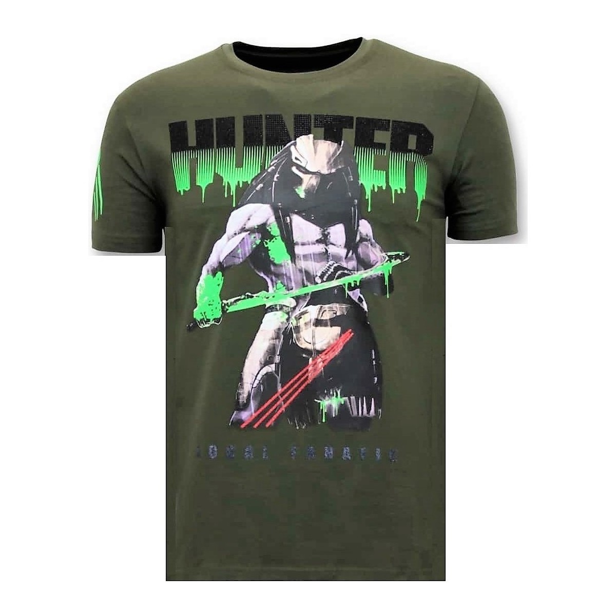 Textil Homem T-Shirt mangas curtas Local Fanatic 107916580 Verde