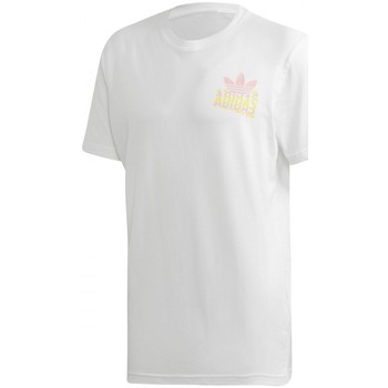 Textil Homem T-shirts e Pólos adidas Originals Multi Fade Sp T Branco