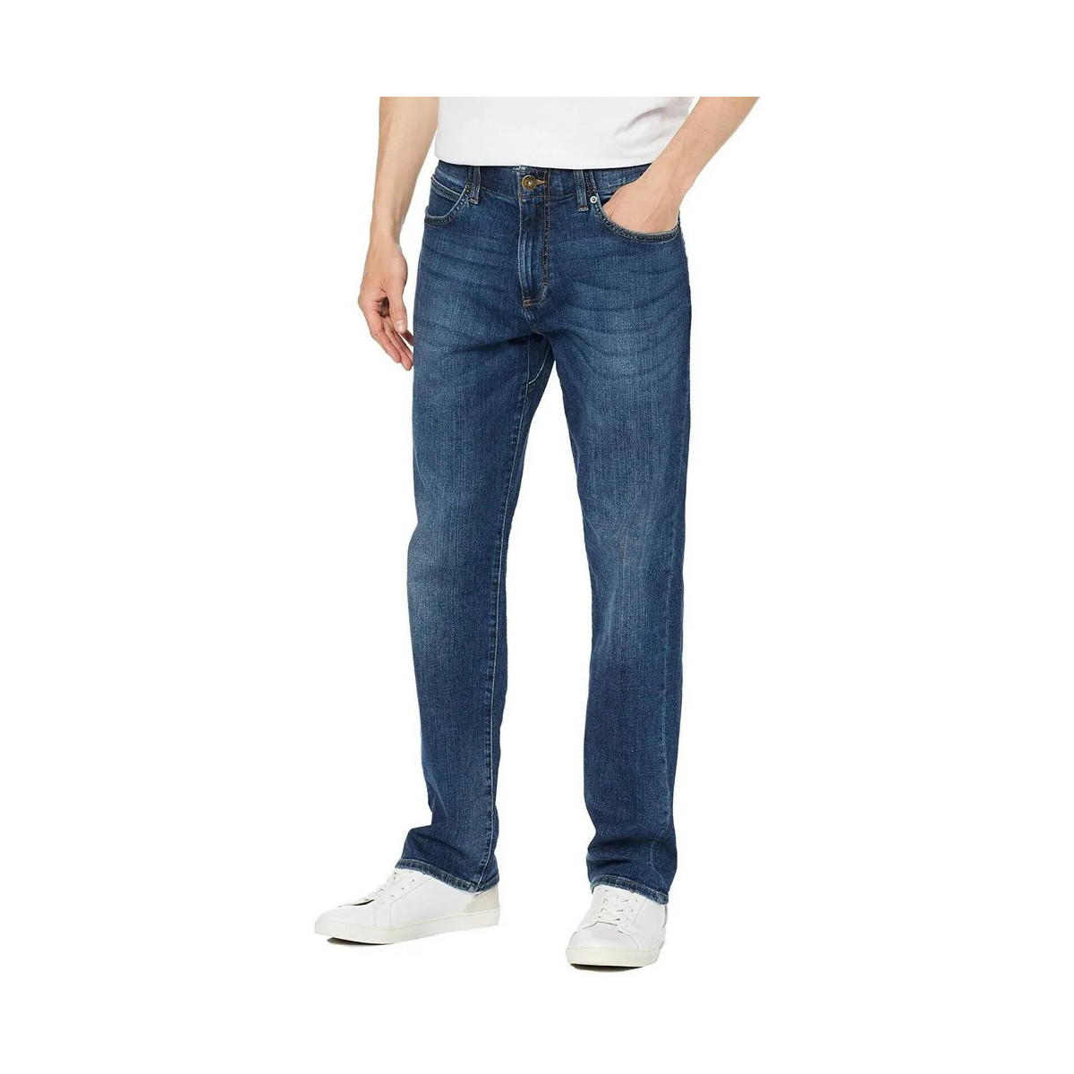 Textil Homem Calças Jeans pants Lee  Azul