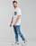 Textil Homem T-Shirt mangas curtas adidas Performance CAMO PKT TEE Branco