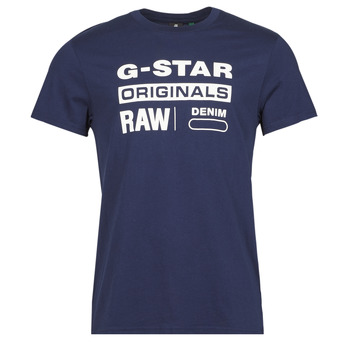 Textil Homem T-Shirt mangas curtas G-Star Raw GRAPHIC 8 R T SS Azul