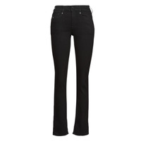 Textil Mulher Calças Black Jeans G-Star Raw NOXER STRAIGHT Preto
