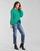 Textil Mulher Calças de ganga tapered camisolas : EU S / M 400/18 BASIC Azul