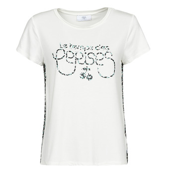 Textil Mulher T-Shirt mangas curtas Le Temps des Cerises LAUREN Branco