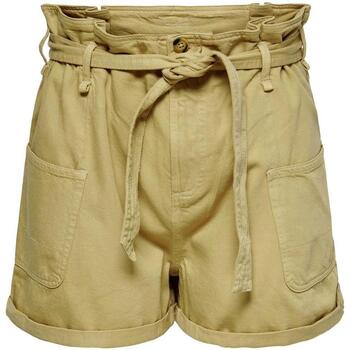 Textil Mulher Shorts / Bermudas Only  Bege