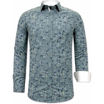 Textil Homem Camisas mangas comprida Tony Backer 120034309 Verde