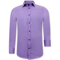 Textil Homem Camisas mangas comprida Tony Backer 119960806 Violeta
