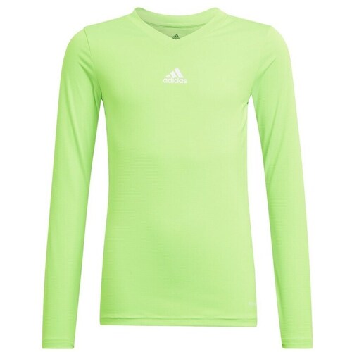 Textil Rapaz T-Shirt mangas curtas adidas Originals JR Team Base Verde