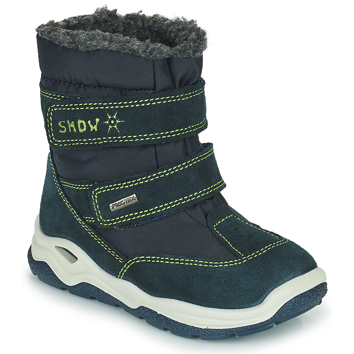 Sapatos Rapariga Botas de neve Citrouille et Compagnie POUDOU Azul / Verde