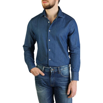 Textil Homem Camisas mangas comprida Tommy Hilfiger - tt0tt06009 Azul