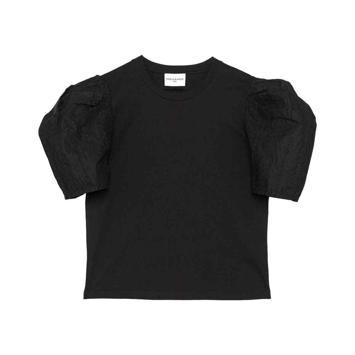 Textil Mulher T-shirts e Pólos Isabelle Blanche  Preto