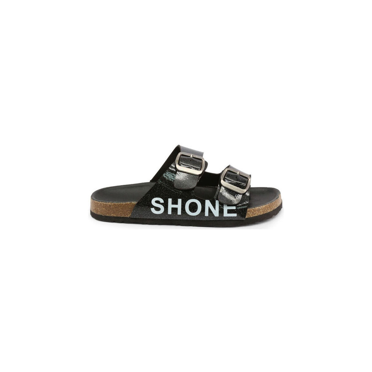 Sapatos Homem Chinelos Shone 26798 110 Nero Preto