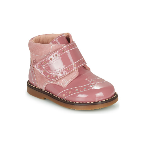Sapatos Rapariga Botas baixas Conte Of Florenc PROYAL Rosa / Verniz