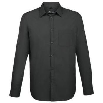 Textil Homem Camisas mangas comprida Sols BALTIMORE FIT NEGRO Negro