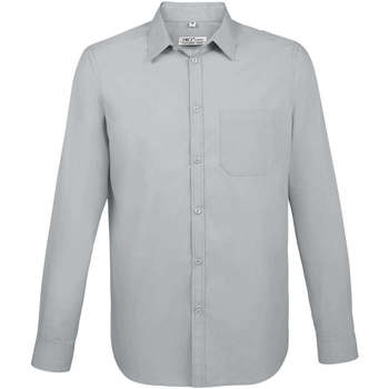 Textil Homem Camisas mangas comprida Sols BALTIMORE FIT GRIS Cinza