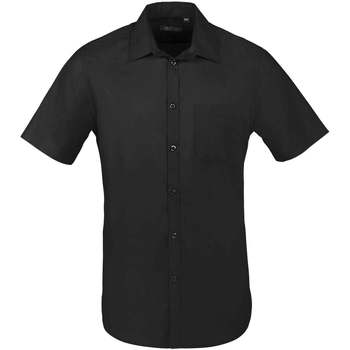 Textil Homem Camisas mangas comprida Sols BRISTOL FIT Negro-CAMISA POPELÍN HOMBRE MANGA CORTA Preto