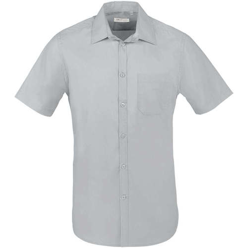 Textil Homem Camisas mangas comprida Sols BRISTOL FIT Gris Perla Cinza