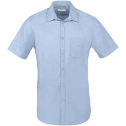 Textil Homem Camisas mangas curtas Sols BRISTOL FIT Azul Cielo Azul