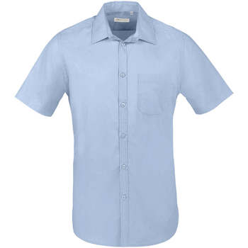 Textil Homem Camisas mangas comprida Sols BRISTOL FIT Azul Cielo Azul
