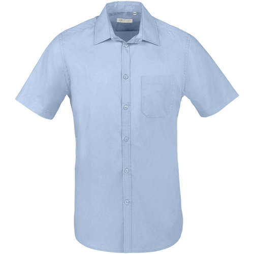 Textil Homem Camisas mangas comprida Sols BRISTOL FIT Azul Cielo Azul