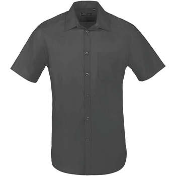 Textil Homem Camisas mangas comprida Sols BRISTOL FIT Gris Titanio Cinza