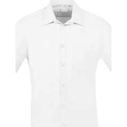 Textil Homem Camisas mangas curtas Sols BRISTOL FIT Blanco Blanco