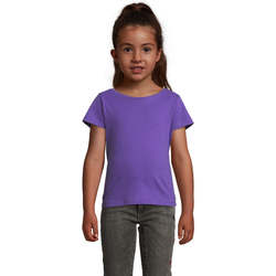 Textil Criança T-Shirt mangas curtas Sols CHERRY Morado Oscuro Violeta
