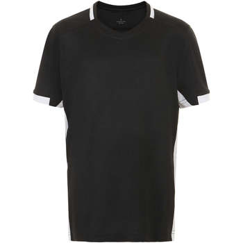Textil Rapaz T-Shirt mangas curtas Sols CLASSICOKIDS Negro Blanco Negro