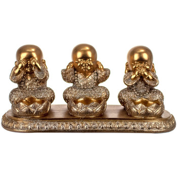 Casa Estatuetas Signes Grimalt Figura 3 Budas Set 3 U Ouro