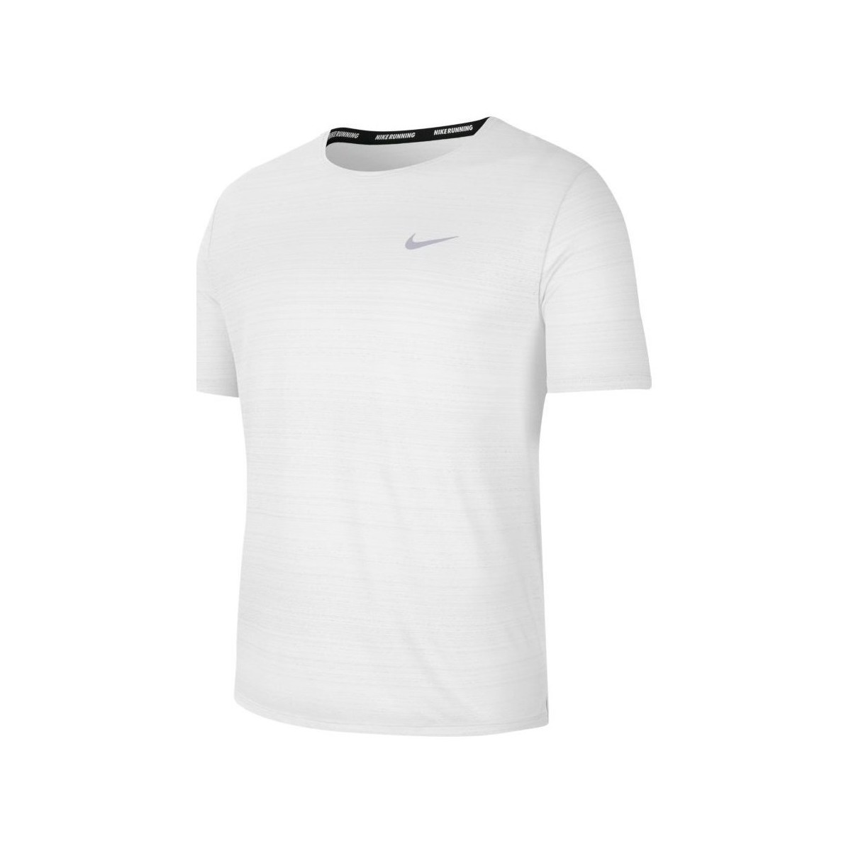 Textil Homem T-Shirt mangas curtas Nike Drifit Miler Branco