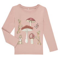 Textil Rapariga Kids Raglan T-Shirt & Sweatpants Set Name it NMFTHUMPER ALFRIDA LS TOP Violeta