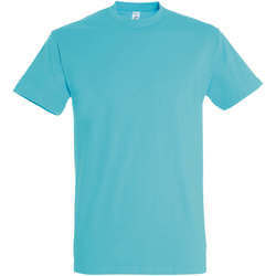 Textil Mulher T-Shirt mangas curtas Sols IMPERIAL camiseta color Azul atolón Azul