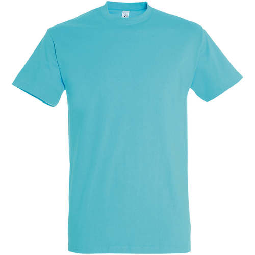 Textil Mulher T-Shirt mangas curtas Sols IMPERIAL camiseta color Azul Atolon Azul