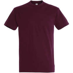 Textil Mulher T-Shirt mangas curtas Sols IMPERIAL camiseta color burdeos Burdeo