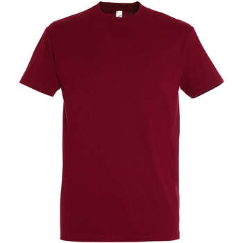 Textil Mulher T-Shirt mangas curtas Sols IMPERIAL camiseta color Chili Vermelho