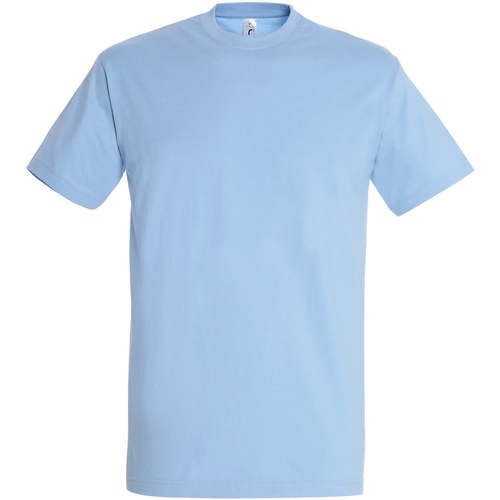 Textil Mulher T-Shirt mangas curtas Sols IMPERIAL camiseta color Azul Cielo Azul
