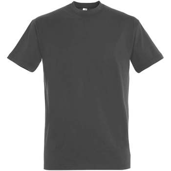 Textil Mulher T-Shirt mangas curtas Sols IMPERIAL camiseta color Gris Oscuro Gris