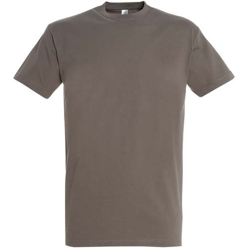 Textil Mulher T-Shirt mangas curtas Sols IMPERIAL camiseta color Zinc Cinza