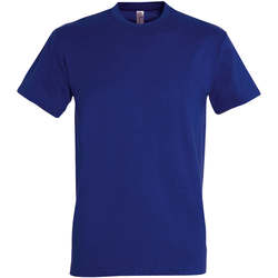 Textil Mulher T-Shirt mangas curtas Sols IMPERIAL camiseta color Azul Ultramarino Azul
