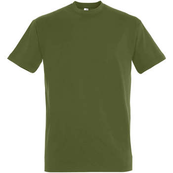 Textil Mulher T-Shirt mangas curtas Sols IMPERIAL camiseta color Caqui Oscuro Cáqui