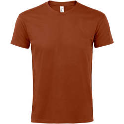 Textil Mulher T-Shirt gentleman mangas curtas Sols IMPERIAL camiseta color  Terracota Outros