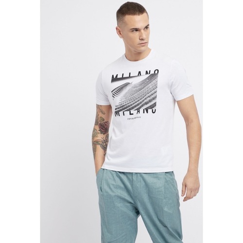 Textil Homem T-shirts e Pólos Emporio Armani 3G1T791J19Z Branco