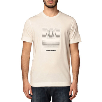 Textil Homem T-shirts e Pólos Emporio Armani 34418-19874 Branco