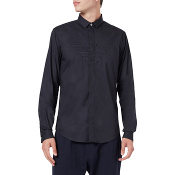 Textil Homem Camisas mangas comprida Emporio Armani 6G1C651NQPZ Azul