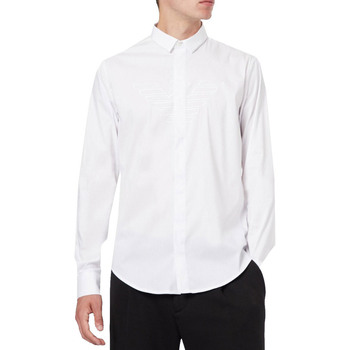Textil Homem Camisas mangas comprida Emporio Armani 6G1C651NQPZ Branco