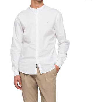 Textil Homem Camisas mangas comprida Replay 29930-13095 Branco